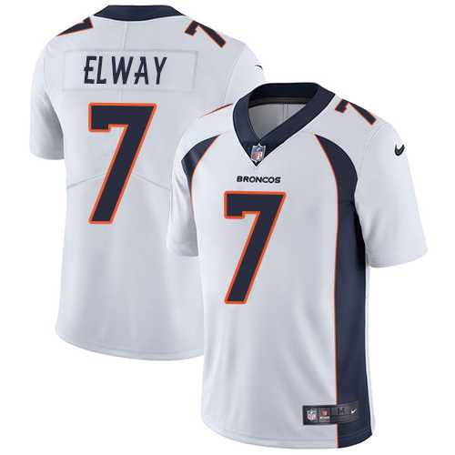Nike Denver Broncos #7 John Elway White NFL Vapor Untouchable Limited Jersey,We sell and wholesale Nike Denver Broncos #7 John Elway White NFL Vapor Untouchable Limited Jersey on line form chian!